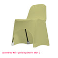 Housse de Chaise Basse - Tissu Lycra Premium 210g/m² - Mes Jolies Tables