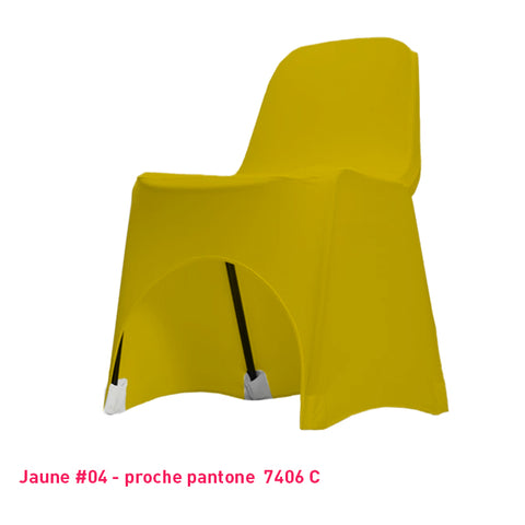 Housse de Chaise Basse - Tissu Lycra Premium 210g/m² - Mes Jolies Tables