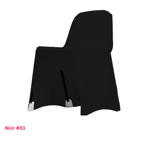 Housse de Chaise Basse - Tissu Lycra Premium 210g/m² - Mes Jolies Tables
