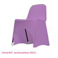Housse de Chaise Basse - Tissu Lycra Premium 210g/m² - Mes Jolies Tables