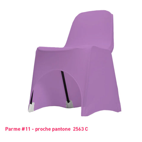 Housse de Chaise Basse - Tissu Lycra Premium 210g/m² - Mes Jolies Tables