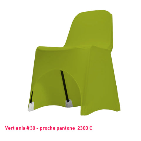 Housse de Chaise Basse - Tissu Lycra Premium 210g/m² - Mes Jolies Tables