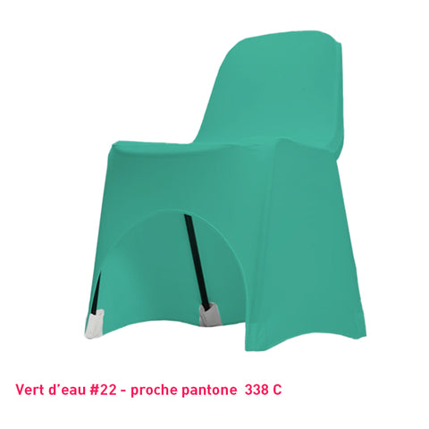 Housse de Chaise Basse - Tissu Lycra Premium 210g/m² - Mes Jolies Tables