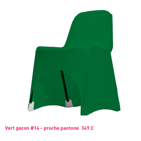 Housse de Chaise Basse - Tissu Lycra Premium 210g/m² - Mes Jolies Tables