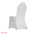 Housse de Chaise Dos Plissée - Tissu Lycra Premium 210g/m² - Mes Jolies Tables