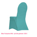 Housse de Chaise Dos Plissée - Tissu Lycra Premium 210g/m² - Mes Jolies Tables
