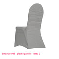 Housse de Chaise Dos Plissée - Tissu Lycra Premium 210g/m² - Mes Jolies Tables