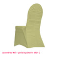 Housse de Chaise Dos Plissée - Tissu Lycra Premium 210g/m² - Mes Jolies Tables