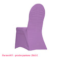 Housse de Chaise Dos Plissée - Tissu Lycra Premium 210g/m² - Mes Jolies Tables