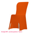 Housse de Chaise orange Miami en lycra 210g/m²