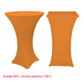 Chaussette mange-debout lycra orange