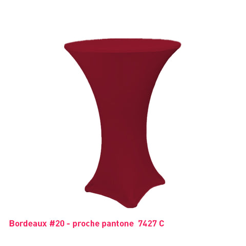 Housse pour Mange-Debout lycra éco 190g/m² - Mes Jolies Tables