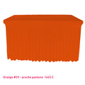 Housse de buffet avec juponnage orange