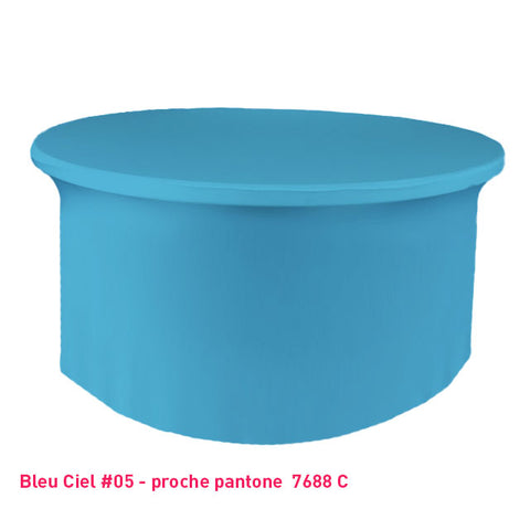 Housse Tombante Simple pour Table Ronde - Mes Jolies Tables