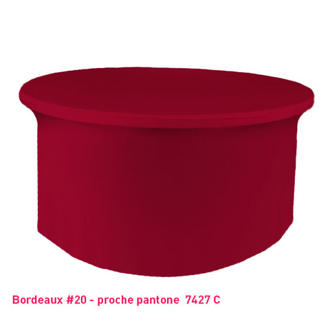 Housse Tombante Simple pour Table Ronde - Mes Jolies Tables