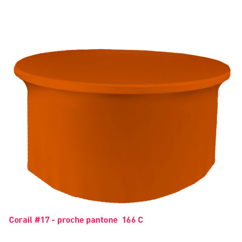 Housse Tombante Simple pour Table Ronde - Mes Jolies Tables
