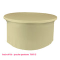 Housse Tombante Simple pour Table Ronde - Mes Jolies Tables