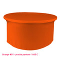 Nappe lycra pour table ronde orange