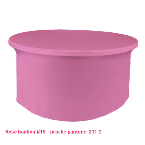 Housse Tombante Simple pour Table Ronde - Mes Jolies Tables