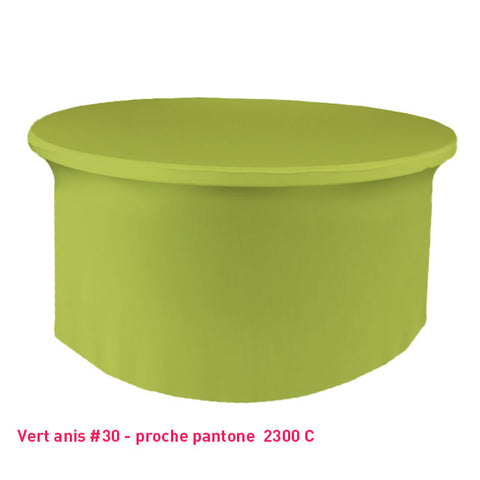 Housse Tombante Simple pour Table Ronde - Mes Jolies Tables