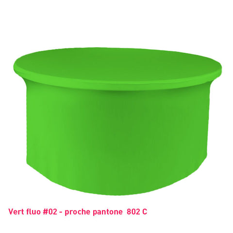 Housse Tombante Simple pour Table Ronde - Mes Jolies Tables