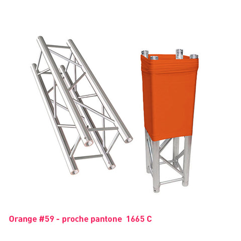 Chaussette structure Truss orange Carrée largeur 290mm