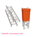 Habillage Truss orange carré largeur 400mm