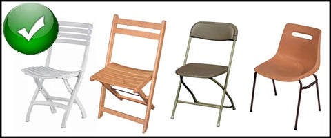 Housse de Chaise Basse - Tissu Lycra Premium 210g/m² - Mes Jolies Tables