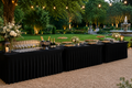 Buffet avec juponnage noir