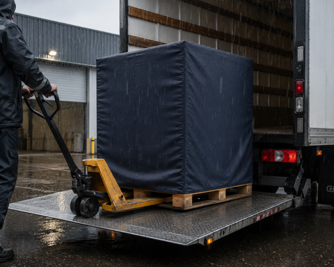 Housse antipoussière ou imperméable pour palette
