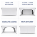 Housse de Buffet et de table tendue - Rendu des faces