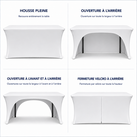 Housse de Buffet et de table tendue - Rendu des faces