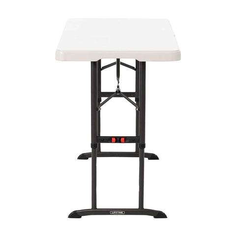 Table Lifetime 122x61cm, Pieds Pliants, Hauteur Réglable - Mes Jolies Tables