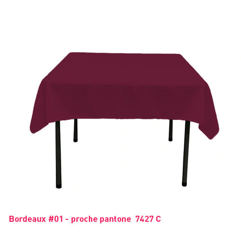 Nappe Carré 100% Polyester - Mes Jolies Tables