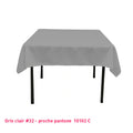 Nappe Carré 100% Polyester - Mes Jolies Tables