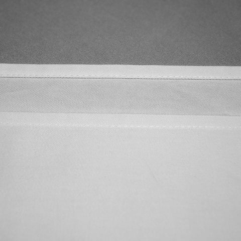 Nappe Blanche 100% Coton - Bordures