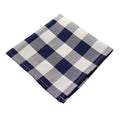 Serviette Vichy bleu marine