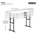 Table Lifetime 122x61cm, Pieds Pliants, Hauteur Réglable - Mes Jolies Tables